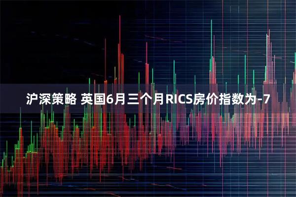 沪深策略 英国6月三个月RICS房价指数为-7